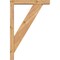 Ekena Millwork Traditional Block Smooth Bracket w/ Offset Brace, Western Red Cedar, 3 1/2"W x 16"D x 24"H BKT0402X16X24TRA05SWR - alternate 4